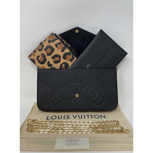 Louis Vuitton Pochette Felicie Wild At Heart Jungle Leopard 🦄 - Picture 4 of 12